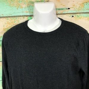 J. Crew Cashmere Cotton Crew Neck Sweater gray